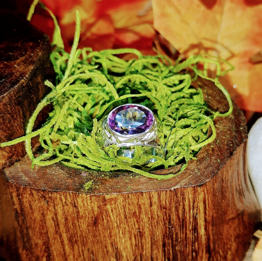 Sterling Silver & Amethyst Ring